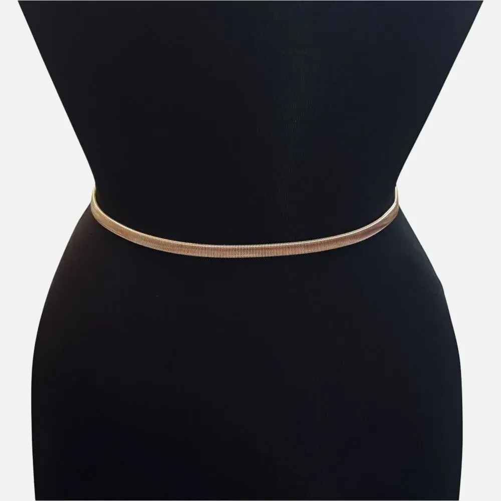 Rosette Stretch Metal Belt